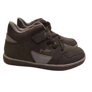 Go-Run Sport 315 Women High Top Sneakers sz 7.5 (38) Black Strap Skater Shoes